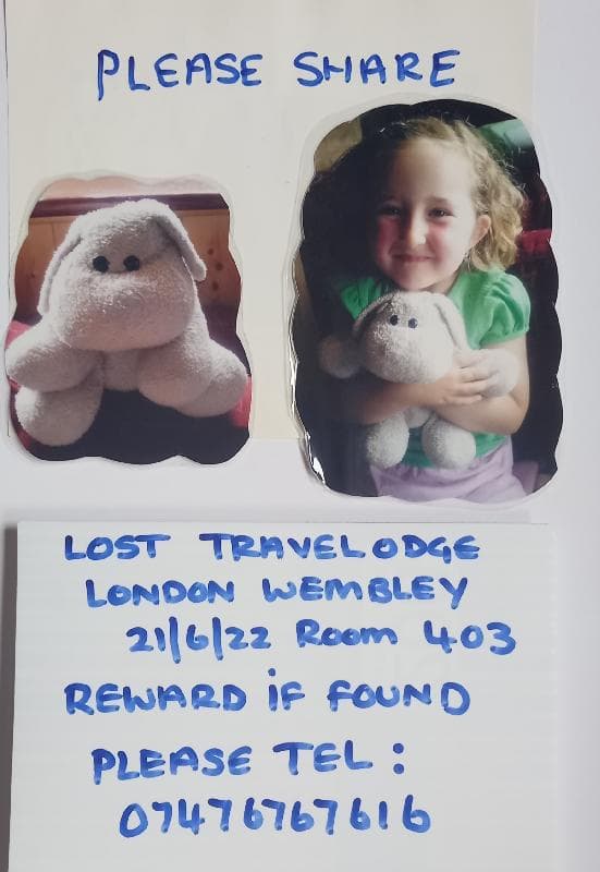 Lost — Travelodge London Wembley NW10 7UG 