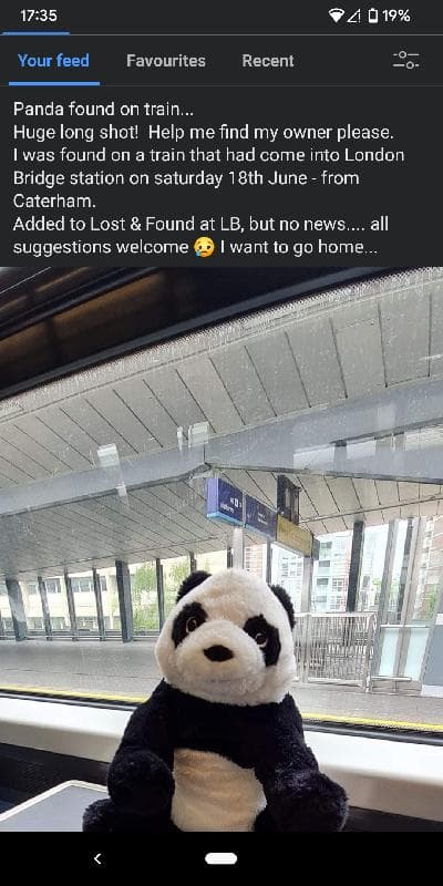 Found — Train into London Bridge, caterham.line